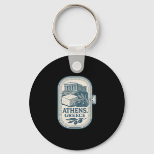 Athens Greece Souvenir Greek Cheese And Travel Des Key Ring