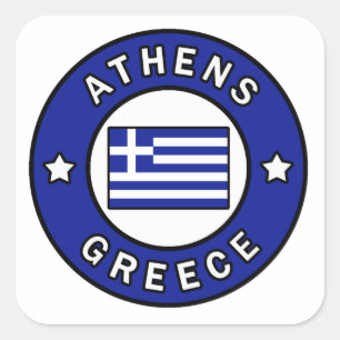 Athens Greece Square Sticker