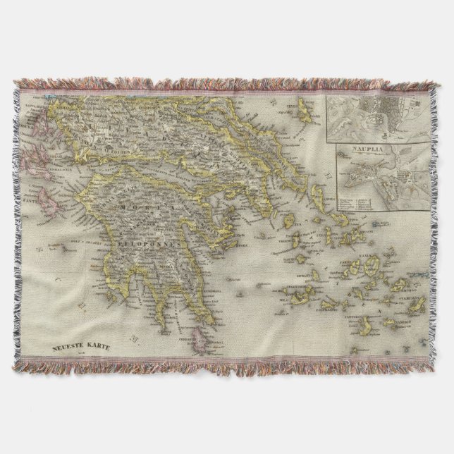 Athens, Greece Throw Blanket (Front)