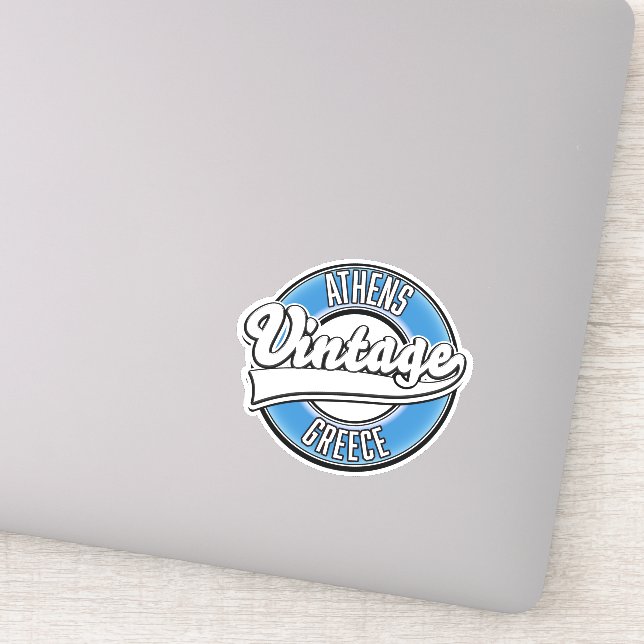 Athens Greece vintage logo (Detail)