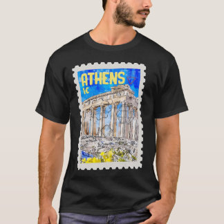 Athens Greece Visitor Greek Lover Parthenon Temple T-Shirt