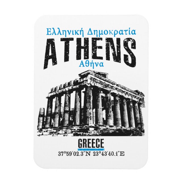 Athens Magnet (Vertical)