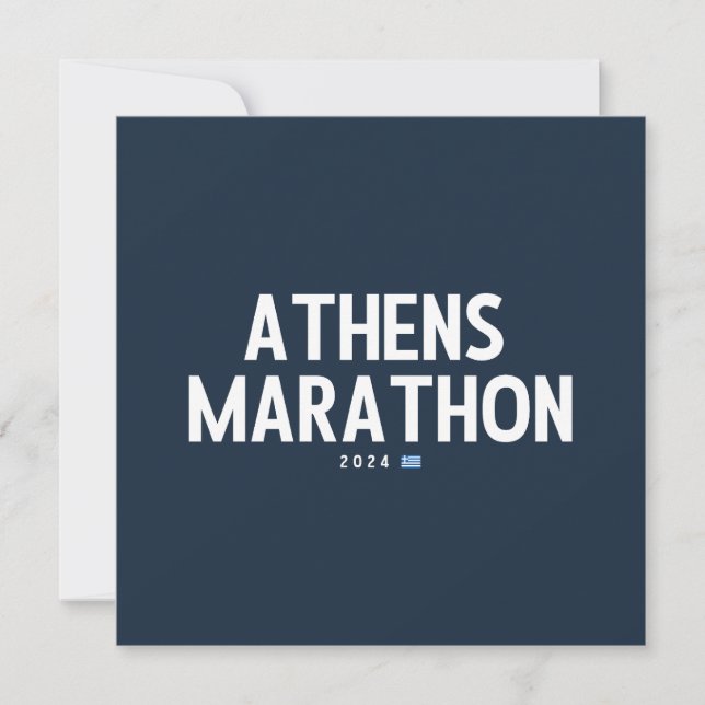 Athens Marathon 2024  Card (Front)