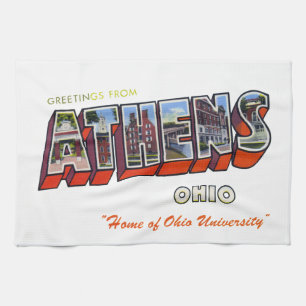 Athens Ohio Tea Towel