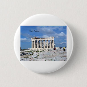 Athens Parthenon 6 Cm Round Badge