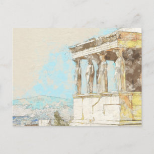 Athens Postcard – Ancient Greek City View, Travel 