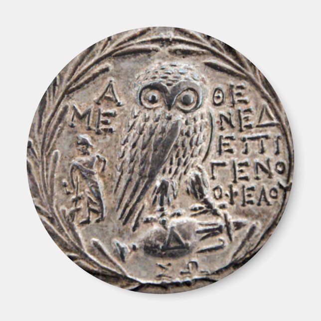 Athens Silver Tetradrachm Magnet (Front)
