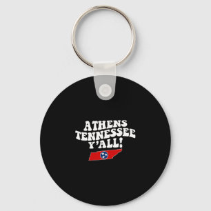 Athens Tennessee Y'all Tn Southern Vacation Key Ring