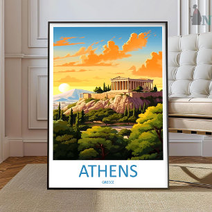 Athens Travel Print Wall Art Athens Greece Wall Ha