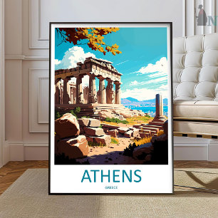 Athens Travel Print Wall Art Athens Greece Wall Ha