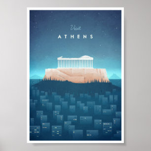 Athens Vintage Travel Poster