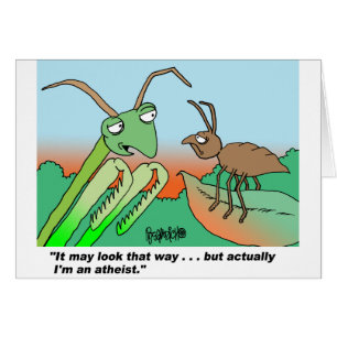 Athiest praying mantis