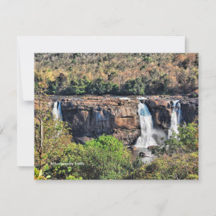 Athirappilly Falls, Panchayath, Kerala, India Card