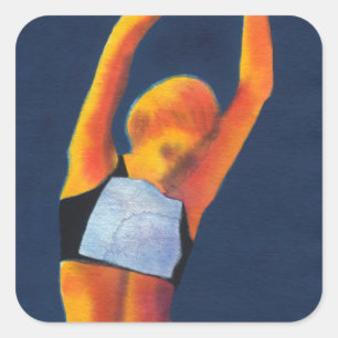 Athlete 2011 square sticker