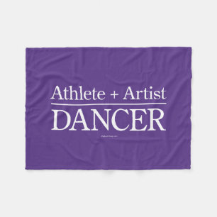Athlete + Artist = Dancer Fleece Blanket