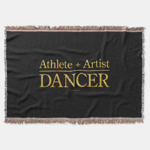 Athlete + Artist = Dancer Throw Blanket