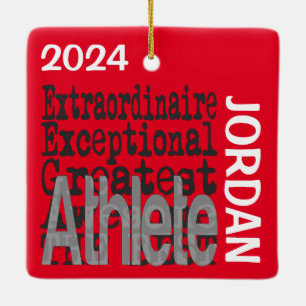 Athlete Extraordinaire CUSTOM Ceramic Ornament