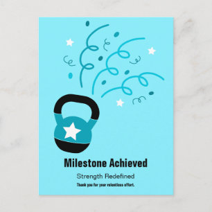 Athlete Milestone Achievement Thank You Postcard