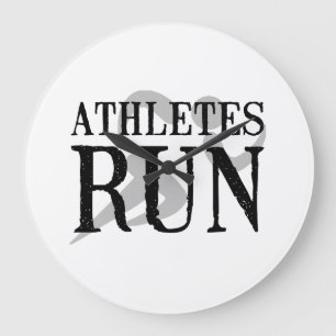 Athletes Run Large Clock