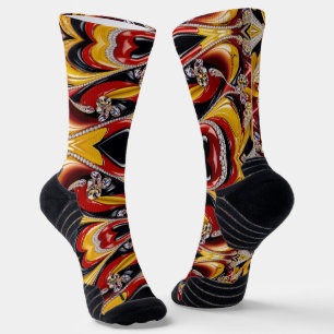 Athletic Crew Sock with Belgian Colors
