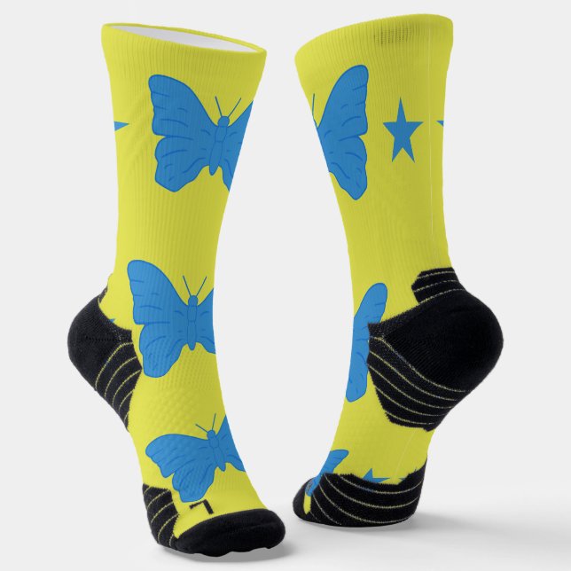 Athletic Crew Sock with flag of Bady Bassit (Angled)