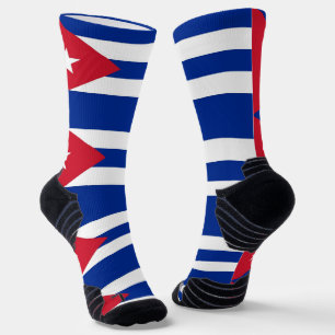 Athletic Crew Sock with flag of Cuba