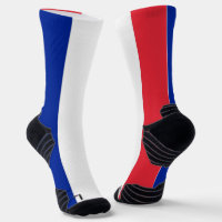 Athletic Crew Sock with flag of France