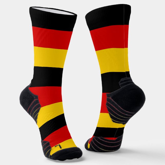 Athletic Crew Sock with flag of Germany (Angled)