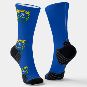 Athletic Crew Sock with flag of Nevada