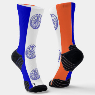 Athletic Crew Sock with flag of New York City