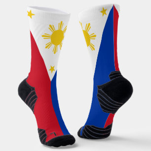 Athletic Crew Sock with flag of Philippines