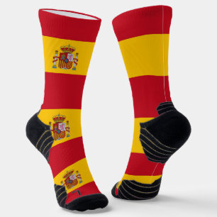 Athletic Crew Sock with flag of Spain