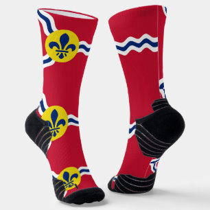 Athletic Crew Sock with flag of St. Louis, USA