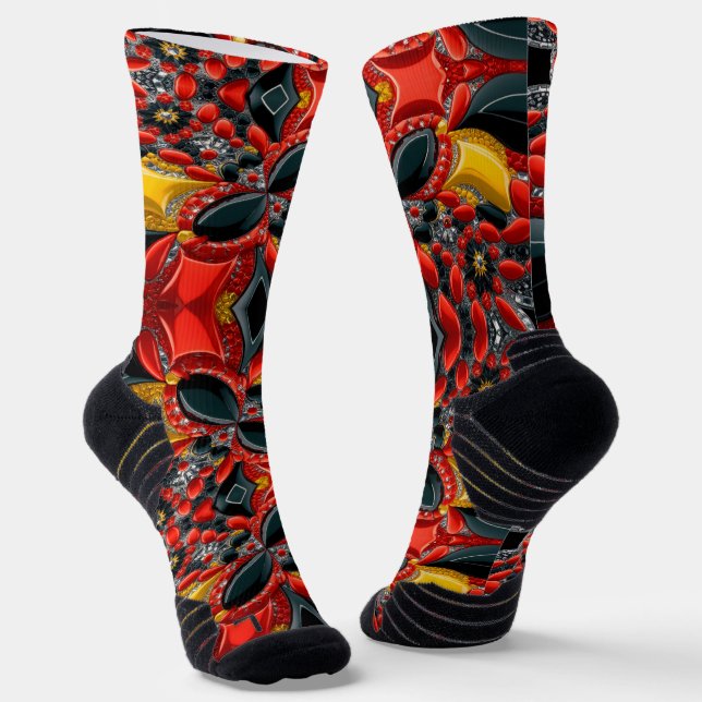 Athletic Crew Sock with Germany Colours (Angled)