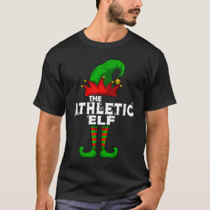 ATHLETIC Elf Family Christmas Group Matching PJ T-Shirt