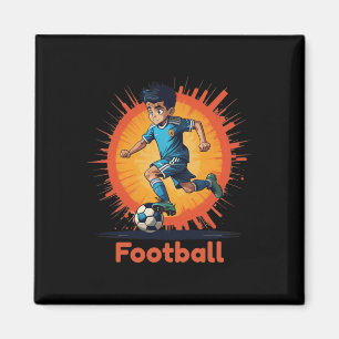 Athletic International Football Soccer Player Magnet