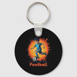 Athletic International Footbyll Soccer Player Key Ring