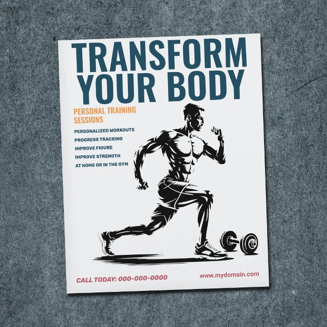 Athletic Man - Personal Trainer Flyer (Athletic Man - Personal Trainer Flyer)
