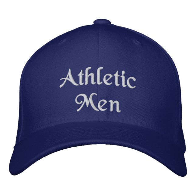 Athletic Men Custom Text Strength Style Pride-Hat  Embroidered Hat (Front)