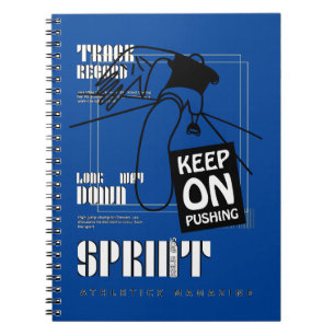 Athletic Sport keep on Pushing   Notebook