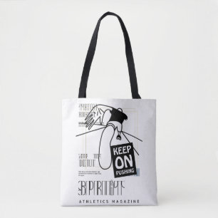 Athletic Sport keep on Pushing Tote Bag