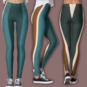 Athletic Stripe   Retro Stripes Leggings