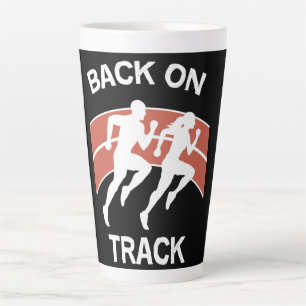 Athletic Track Runners   Track Athletes   Runners  Latte Mug