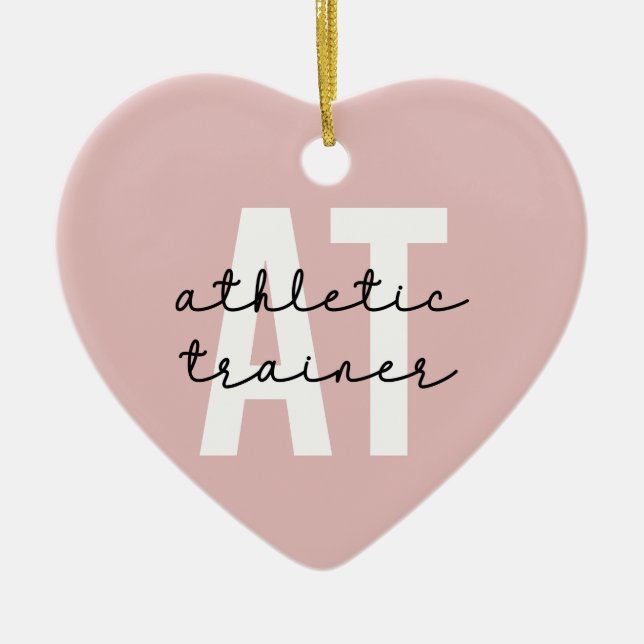 Athletic Trainer AT athletic training Ceramic Ornament (Front)