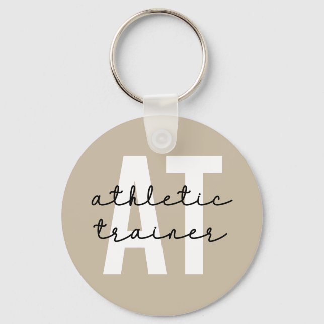 Athletic Trainer AT athletic training Key Ring (Front)