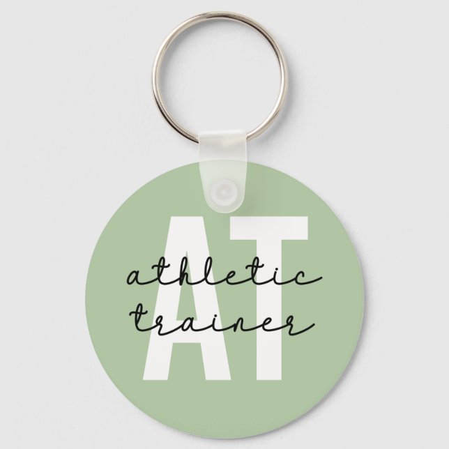 Athletic Trainer AT athletic training Key Ring (Front)