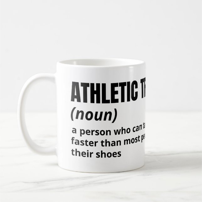 Athletic Trainer Coffee Mug – Funny Definition (Left)