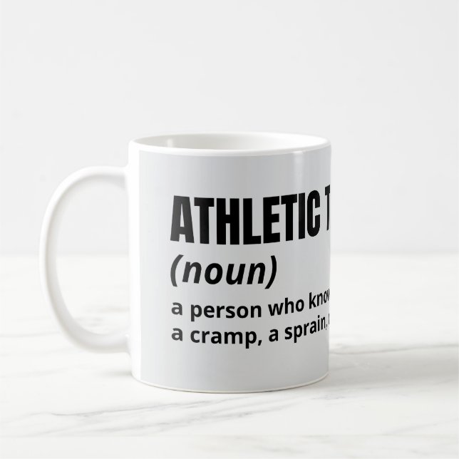 Athletic Trainer Humour Mug – Funny Job Definition (Left)
