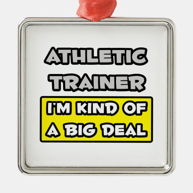 Athletic Trainer .. I'm Kind of a Big Deal Metal Ornament (Front)