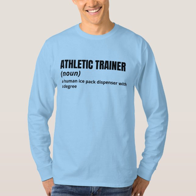 Athletic Trainer Long Sleeve – Funny Definition T-Shirt (Front)